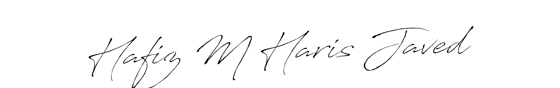 Create a beautiful signature design for name Hafiz M Haris Javed. With this signature (Antro_Vectra) fonts, you can make a handwritten signature for free. Hafiz M Haris Javed signature style 6 images and pictures png