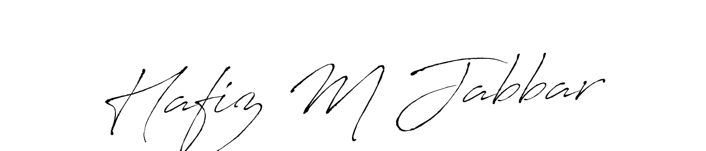 How to make Hafiz M Jabbar name signature. Use Antro_Vectra style for creating short signs online. This is the latest handwritten sign. Hafiz M Jabbar signature style 6 images and pictures png