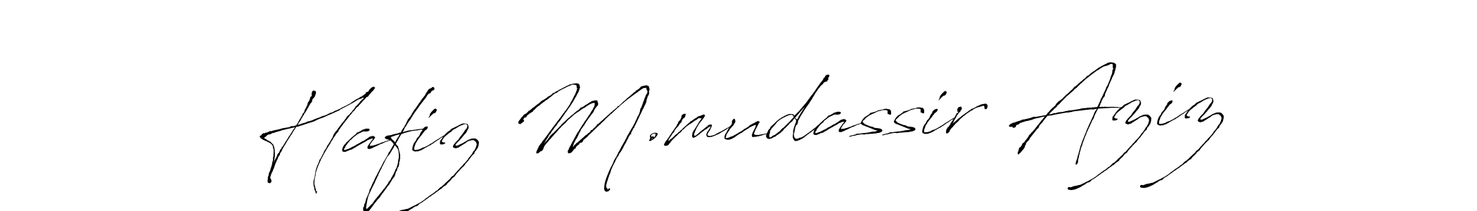 You can use this online signature creator to create a handwritten signature for the name Hafiz M.mudassir Aziz. This is the best online autograph maker. Hafiz M.mudassir Aziz signature style 6 images and pictures png