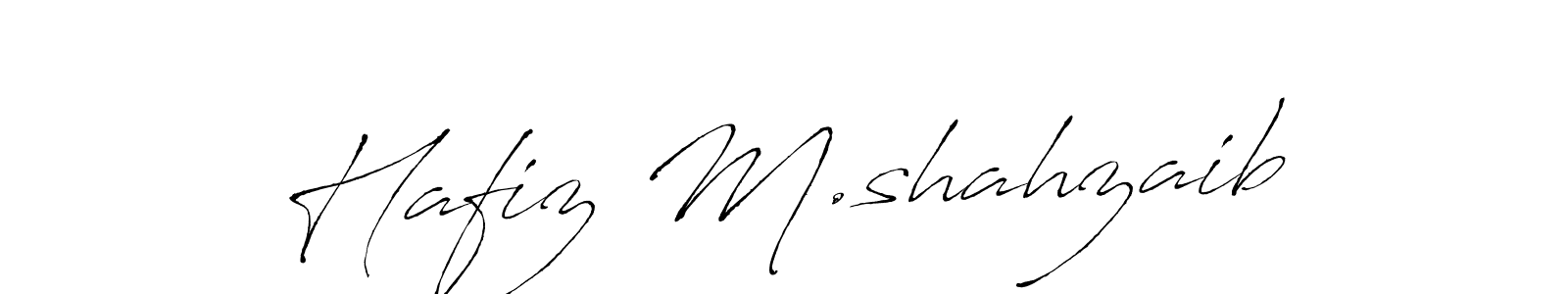 How to make Hafiz M.shahzaib signature? Antro_Vectra is a professional autograph style. Create handwritten signature for Hafiz M.shahzaib name. Hafiz M.shahzaib signature style 6 images and pictures png