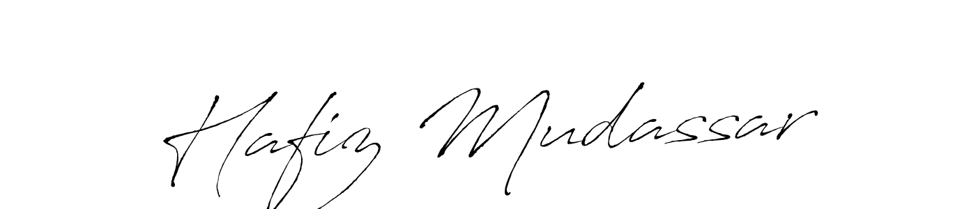 The best way (Antro_Vectra) to make a short signature is to pick only two or three words in your name. The name Hafiz Mudassar include a total of six letters. For converting this name. Hafiz Mudassar signature style 6 images and pictures png