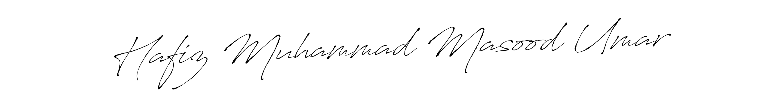 Antro_Vectra is a professional signature style that is perfect for those who want to add a touch of class to their signature. It is also a great choice for those who want to make their signature more unique. Get Hafiz Muhammad Masood Umar name to fancy signature for free. Hafiz Muhammad Masood Umar signature style 6 images and pictures png