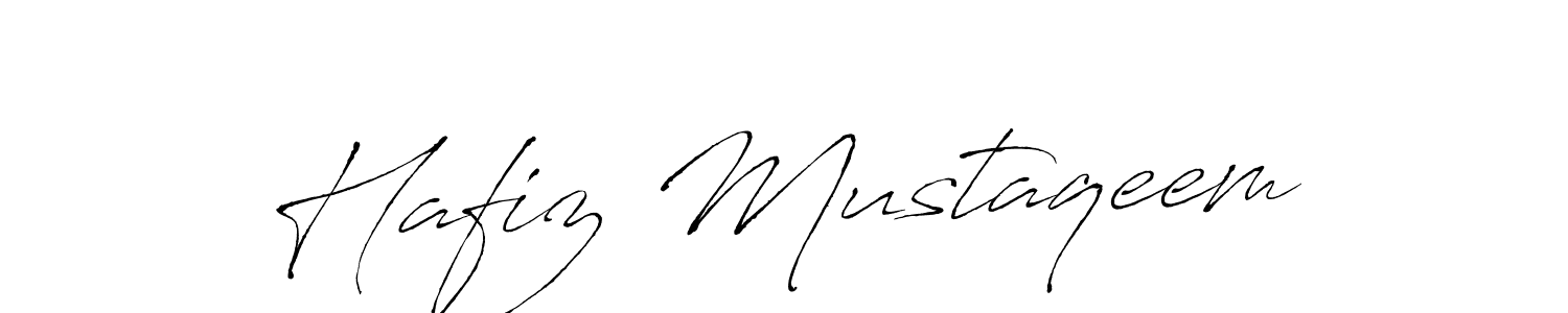 Create a beautiful signature design for name Hafiz Mustaqeem. With this signature (Antro_Vectra) fonts, you can make a handwritten signature for free. Hafiz Mustaqeem signature style 6 images and pictures png