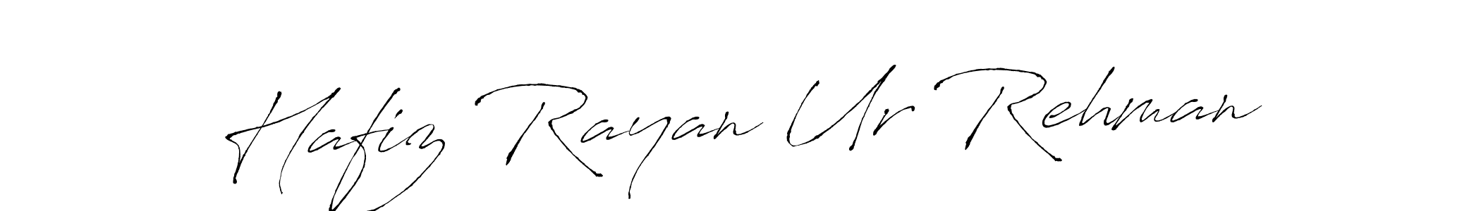 Once you've used our free online signature maker to create your best signature Antro_Vectra style, it's time to enjoy all of the benefits that Hafiz Rayan Ur Rehman name signing documents. Hafiz Rayan Ur Rehman signature style 6 images and pictures png