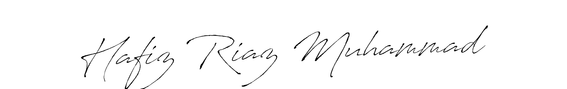How to make Hafiz Riaz Muhammad name signature. Use Antro_Vectra style for creating short signs online. This is the latest handwritten sign. Hafiz Riaz Muhammad signature style 6 images and pictures png