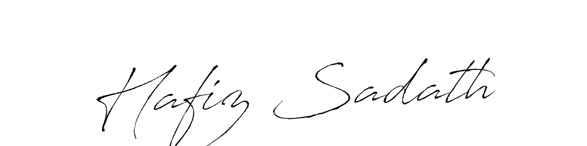 Design your own signature with our free online signature maker. With this signature software, you can create a handwritten (Antro_Vectra) signature for name Hafiz Sadath. Hafiz Sadath signature style 6 images and pictures png