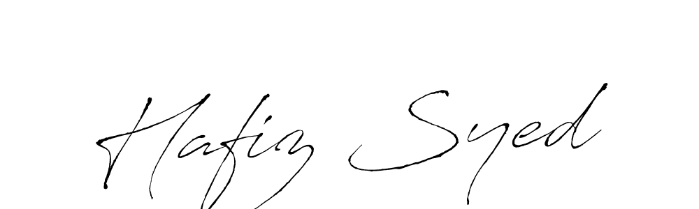 How to make Hafiz Syed name signature. Use Antro_Vectra style for creating short signs online. This is the latest handwritten sign. Hafiz Syed signature style 6 images and pictures png