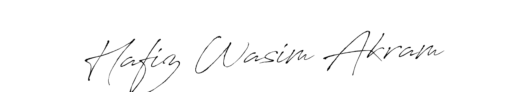Make a beautiful signature design for name Hafiz Wasim Akram. With this signature (Antro_Vectra) style, you can create a handwritten signature for free. Hafiz Wasim Akram signature style 6 images and pictures png
