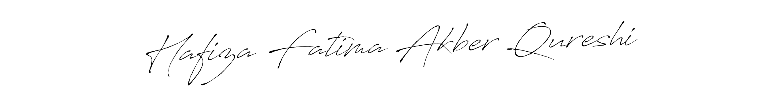 Create a beautiful signature design for name Hafiza Fatima Akber Qureshi. With this signature (Antro_Vectra) fonts, you can make a handwritten signature for free. Hafiza Fatima Akber Qureshi signature style 6 images and pictures png