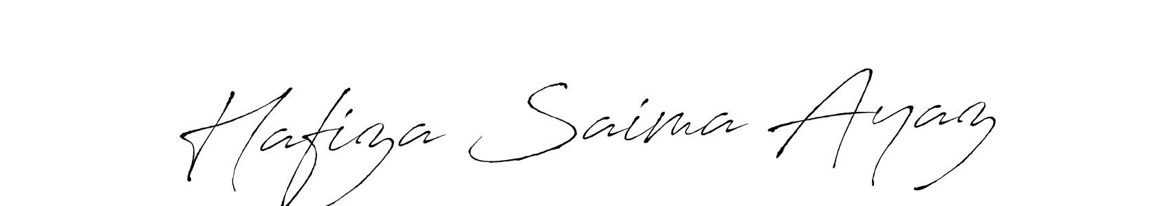 Also we have Hafiza Saima Ayaz name is the best signature style. Create professional handwritten signature collection using Antro_Vectra autograph style. Hafiza Saima Ayaz signature style 6 images and pictures png