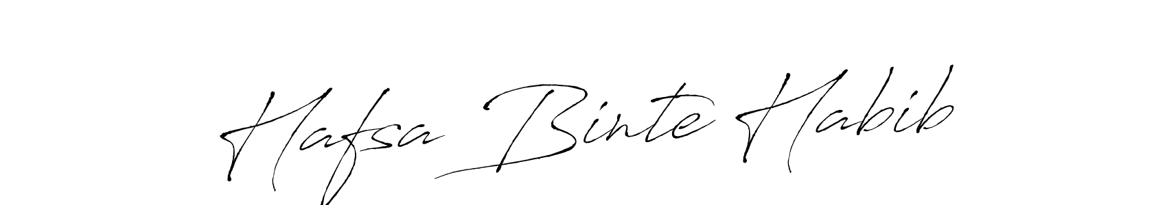The best way (Antro_Vectra) to make a short signature is to pick only two or three words in your name. The name Hafsa Binte Habib include a total of six letters. For converting this name. Hafsa Binte Habib signature style 6 images and pictures png