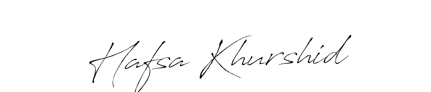 How to make Hafsa Khurshid name signature. Use Antro_Vectra style for creating short signs online. This is the latest handwritten sign. Hafsa Khurshid signature style 6 images and pictures png