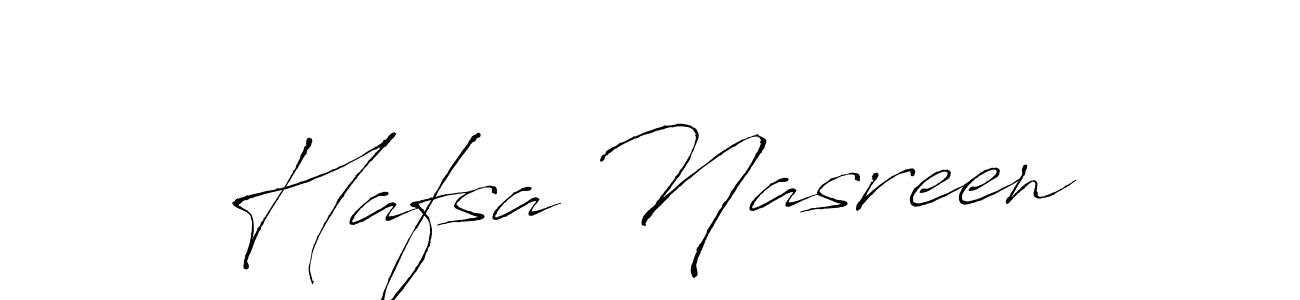 How to make Hafsa Nasreen signature? Antro_Vectra is a professional autograph style. Create handwritten signature for Hafsa Nasreen name. Hafsa Nasreen signature style 6 images and pictures png