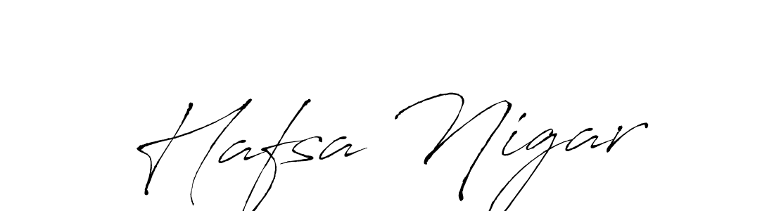 The best way (Antro_Vectra) to make a short signature is to pick only two or three words in your name. The name Hafsa Nigar include a total of six letters. For converting this name. Hafsa Nigar signature style 6 images and pictures png