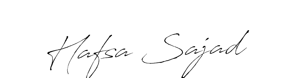 How to make Hafsa Sajad name signature. Use Antro_Vectra style for creating short signs online. This is the latest handwritten sign. Hafsa Sajad signature style 6 images and pictures png