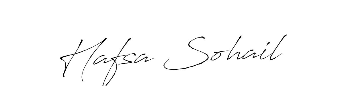 Antro_Vectra is a professional signature style that is perfect for those who want to add a touch of class to their signature. It is also a great choice for those who want to make their signature more unique. Get Hafsa Sohail name to fancy signature for free. Hafsa Sohail signature style 6 images and pictures png