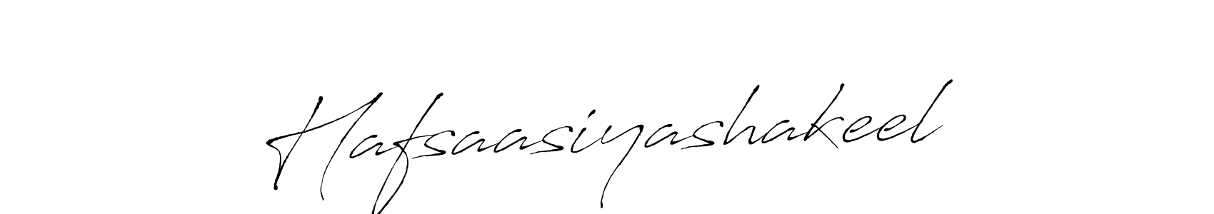 Create a beautiful signature design for name Hafsaasiyashakeel. With this signature (Antro_Vectra) fonts, you can make a handwritten signature for free. Hafsaasiyashakeel signature style 6 images and pictures png