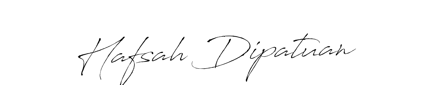 The best way (Antro_Vectra) to make a short signature is to pick only two or three words in your name. The name Hafsah Dipatuan include a total of six letters. For converting this name. Hafsah Dipatuan signature style 6 images and pictures png