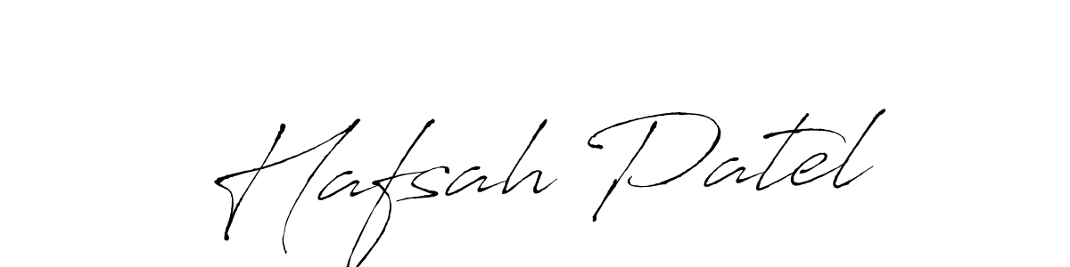 Make a beautiful signature design for name Hafsah Patel. With this signature (Antro_Vectra) style, you can create a handwritten signature for free. Hafsah Patel signature style 6 images and pictures png