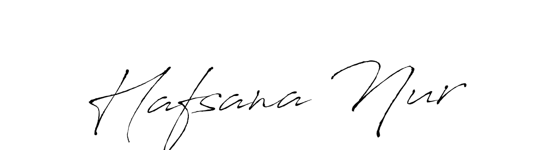 How to make Hafsana Nur signature? Antro_Vectra is a professional autograph style. Create handwritten signature for Hafsana Nur name. Hafsana Nur signature style 6 images and pictures png