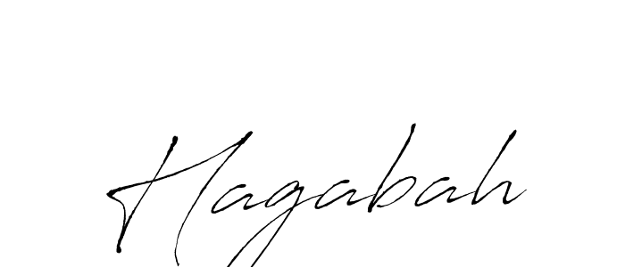 Make a beautiful signature design for name Hagabah. With this signature (Antro_Vectra) style, you can create a handwritten signature for free. Hagabah signature style 6 images and pictures png