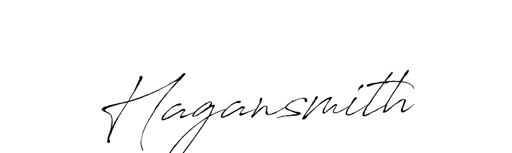 Use a signature maker to create a handwritten signature online. With this signature software, you can design (Antro_Vectra) your own signature for name Hagansmith. Hagansmith signature style 6 images and pictures png