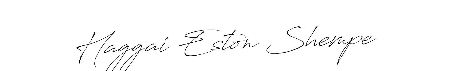 Antro_Vectra is a professional signature style that is perfect for those who want to add a touch of class to their signature. It is also a great choice for those who want to make their signature more unique. Get Haggai Eston Shempe name to fancy signature for free. Haggai Eston Shempe signature style 6 images and pictures png