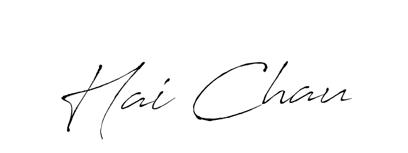 You should practise on your own different ways (Antro_Vectra) to write your name (Hai Chau) in signature. don't let someone else do it for you. Hai Chau signature style 6 images and pictures png