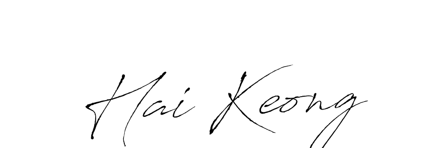 Hai Keong stylish signature style. Best Handwritten Sign (Antro_Vectra) for my name. Handwritten Signature Collection Ideas for my name Hai Keong. Hai Keong signature style 6 images and pictures png