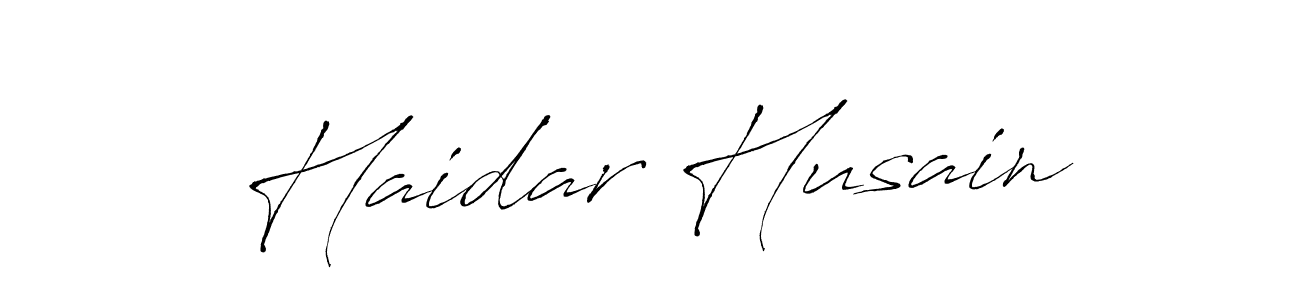 Make a short Haidar Husain signature style. Manage your documents anywhere anytime using Antro_Vectra. Create and add eSignatures, submit forms, share and send files easily. Haidar Husain signature style 6 images and pictures png