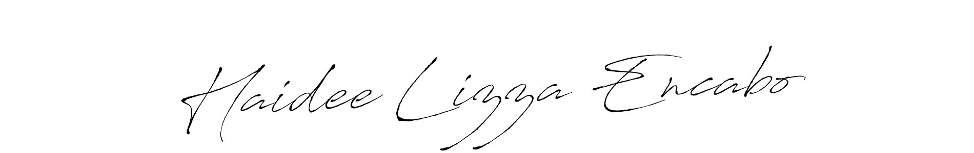 How to make Haidee Lizza Encabo signature? Antro_Vectra is a professional autograph style. Create handwritten signature for Haidee Lizza Encabo name. Haidee Lizza Encabo signature style 6 images and pictures png