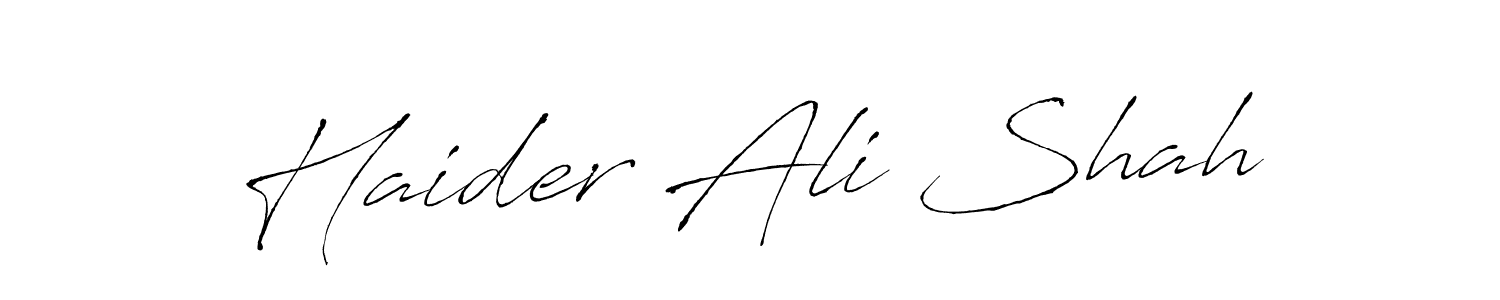 The best way (Antro_Vectra) to make a short signature is to pick only two or three words in your name. The name Haider Ali Shah include a total of six letters. For converting this name. Haider Ali Shah signature style 6 images and pictures png