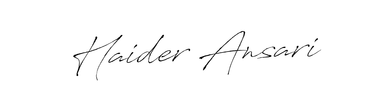 This is the best signature style for the Haider Ansari name. Also you like these signature font (Antro_Vectra). Mix name signature. Haider Ansari signature style 6 images and pictures png