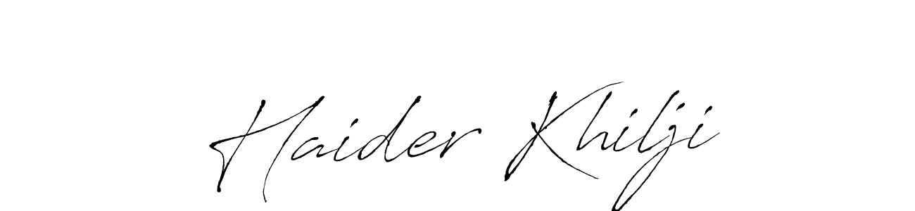 Also we have Haider Khilji name is the best signature style. Create professional handwritten signature collection using Antro_Vectra autograph style. Haider Khilji signature style 6 images and pictures png