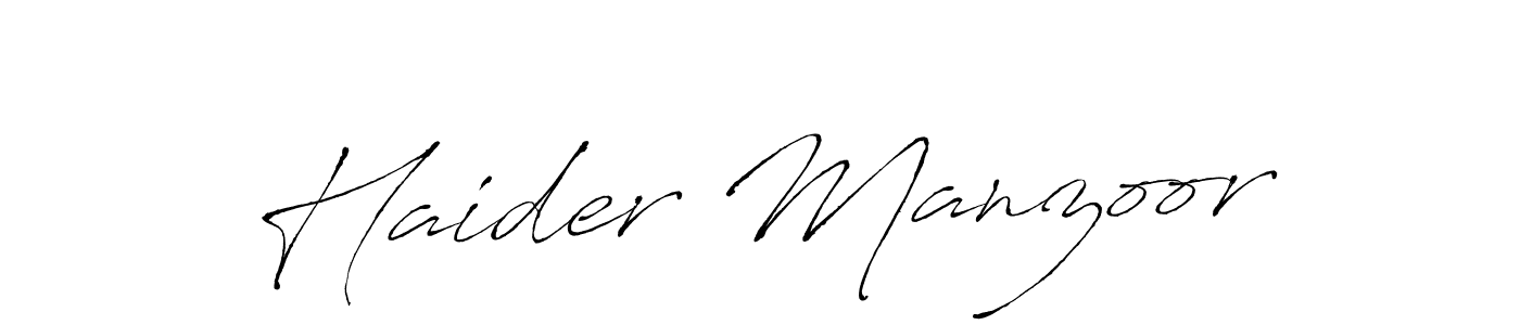 Use a signature maker to create a handwritten signature online. With this signature software, you can design (Antro_Vectra) your own signature for name Haider Manzoor. Haider Manzoor signature style 6 images and pictures png
