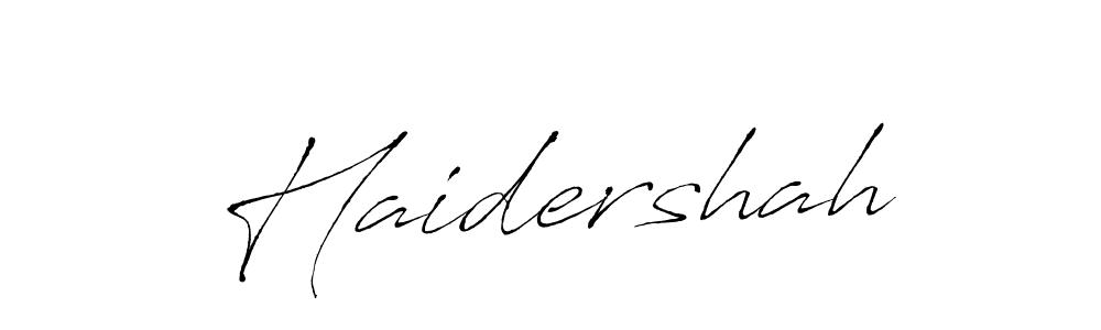 Haidershah stylish signature style. Best Handwritten Sign (Antro_Vectra) for my name. Handwritten Signature Collection Ideas for my name Haidershah. Haidershah signature style 6 images and pictures png