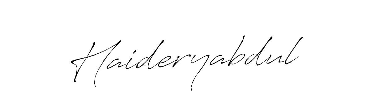 How to make Haideryabdul signature? Antro_Vectra is a professional autograph style. Create handwritten signature for Haideryabdul name. Haideryabdul signature style 6 images and pictures png