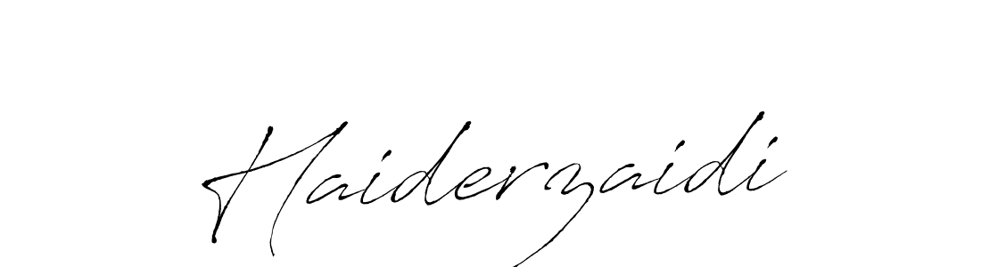 Design your own signature with our free online signature maker. With this signature software, you can create a handwritten (Antro_Vectra) signature for name Haiderzaidi. Haiderzaidi signature style 6 images and pictures png