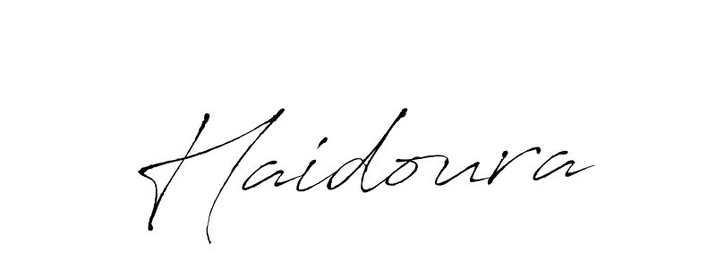 Create a beautiful signature design for name Haidoura. With this signature (Antro_Vectra) fonts, you can make a handwritten signature for free. Haidoura signature style 6 images and pictures png