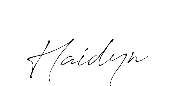 How to make Haidyn signature? Antro_Vectra is a professional autograph style. Create handwritten signature for Haidyn name. Haidyn signature style 6 images and pictures png