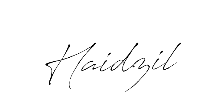 Antro_Vectra is a professional signature style that is perfect for those who want to add a touch of class to their signature. It is also a great choice for those who want to make their signature more unique. Get Haidzil name to fancy signature for free. Haidzil signature style 6 images and pictures png