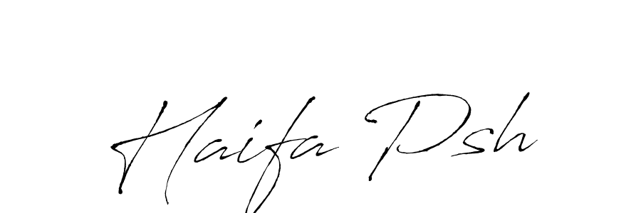 if you are searching for the best signature style for your name Haifa Psh. so please give up your signature search. here we have designed multiple signature styles  using Antro_Vectra. Haifa Psh signature style 6 images and pictures png