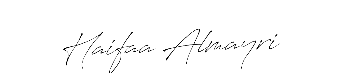 Also we have Haifaa Almayri name is the best signature style. Create professional handwritten signature collection using Antro_Vectra autograph style. Haifaa Almayri signature style 6 images and pictures png