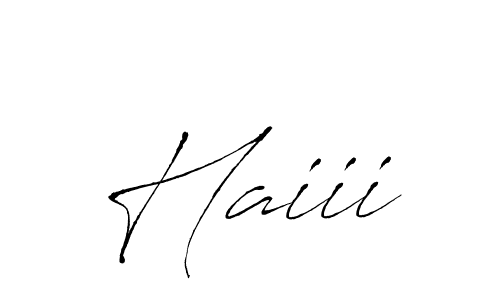 Make a beautiful signature design for name Haiii. With this signature (Antro_Vectra) style, you can create a handwritten signature for free. Haiii signature style 6 images and pictures png