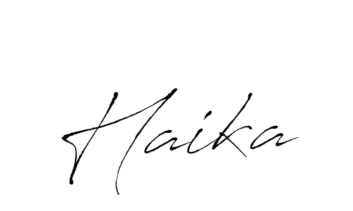 How to make Haika signature? Antro_Vectra is a professional autograph style. Create handwritten signature for Haika name. Haika signature style 6 images and pictures png