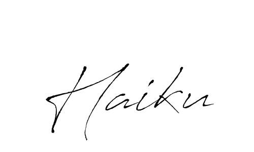 Create a beautiful signature design for name Haiku. With this signature (Antro_Vectra) fonts, you can make a handwritten signature for free. Haiku signature style 6 images and pictures png