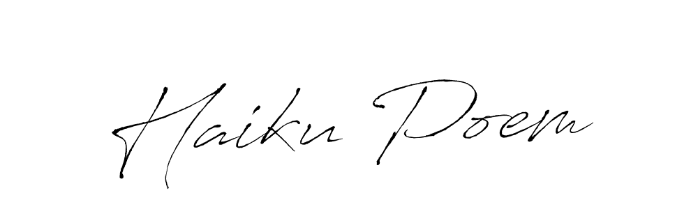 How to make Haiku Poem name signature. Use Antro_Vectra style for creating short signs online. This is the latest handwritten sign. Haiku Poem signature style 6 images and pictures png