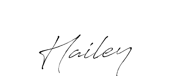 Create a beautiful signature design for name Hailey . With this signature (Antro_Vectra) fonts, you can make a handwritten signature for free. Hailey  signature style 6 images and pictures png