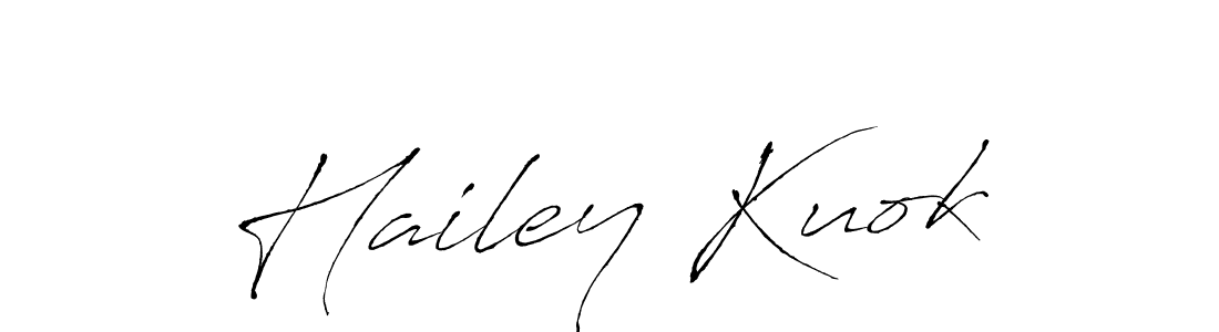 Hailey Kuok stylish signature style. Best Handwritten Sign (Antro_Vectra) for my name. Handwritten Signature Collection Ideas for my name Hailey Kuok. Hailey Kuok signature style 6 images and pictures png