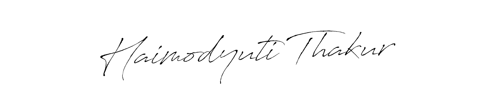 The best way (Antro_Vectra) to make a short signature is to pick only two or three words in your name. The name Haimodyuti Thakur include a total of six letters. For converting this name. Haimodyuti Thakur signature style 6 images and pictures png